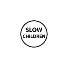 slow icon vector design templates