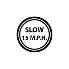slow icon vector design templates