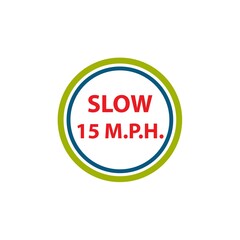 slow icon vector design templates