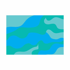 Naklejka na ściany i meble Abstract Water wave vector illustration design background