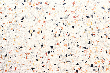Terrazzo stone floor with hamper for mix color background
