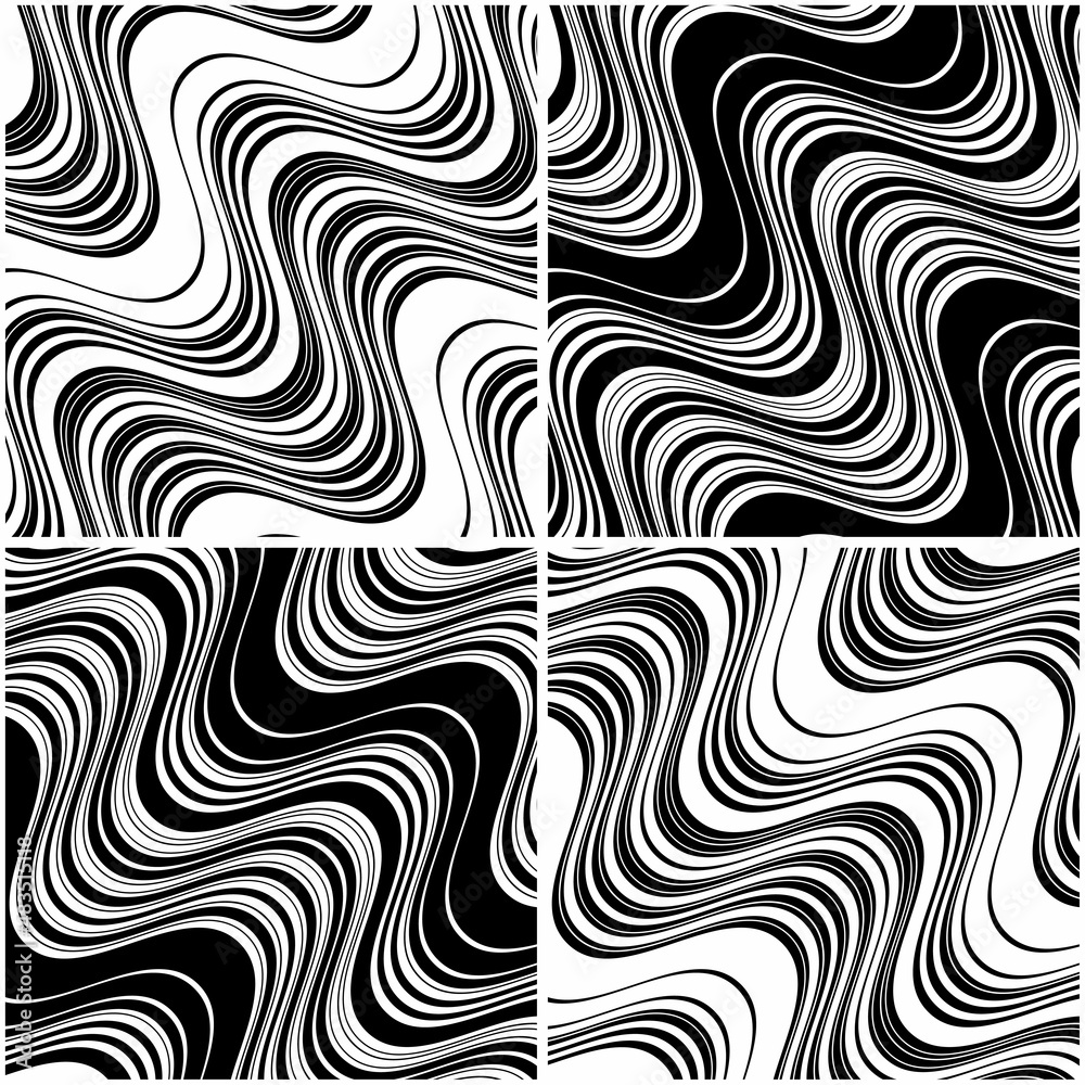 Poster 4 different vector patterns in the same package(eps). one pattern is paid and 3 are free (white divi