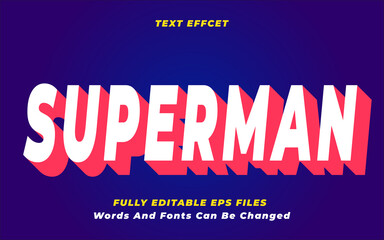 SUPERMAN TEXT EFFECT
