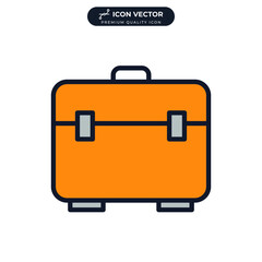 Tools Box icon symbol template for graphic and web design collection logo vector illustration
