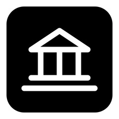 bank glyph icon