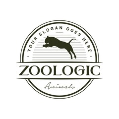 Vector graphic of tiger vintage logo design