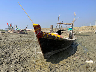 fishing boats on the beach