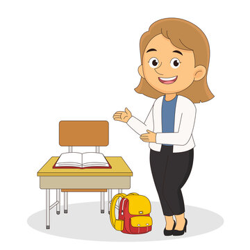 Curriculum Clipart Teacher - Female Teacher
