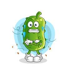 cucumber cold illustration. character vector