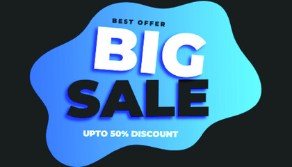 Big sale banner template design vector