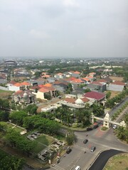 Obraz premium Aerial view of the city