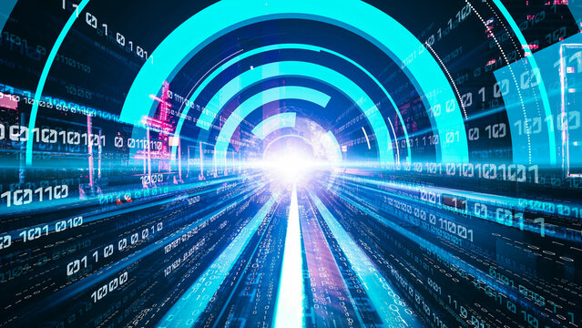 Software development, application programming code and tacit computer coding . Concept of smart digital transformation and technology disruption that changes global trends in new information era .