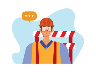 Builder vector illustration