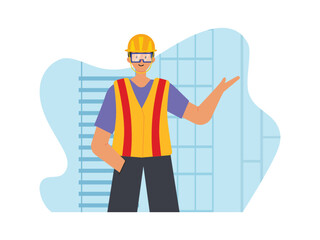 Builder vector illustration