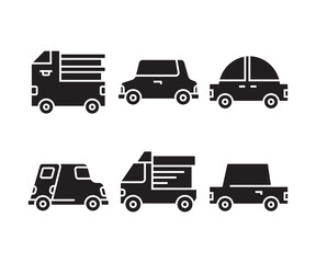 car and transportation icons set