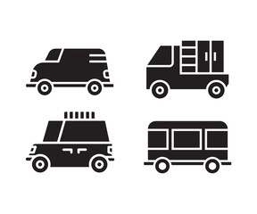 car and transportation icons set