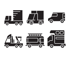 car and transportation icons set