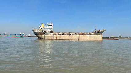 ship in the sea