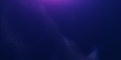 Futuristic point wave particular line background. Abstract flow digital structure data technology background. 3d rendering background. landing page	