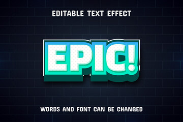 Speak text - editable text effect