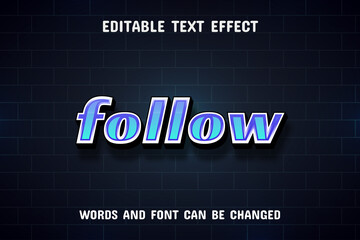 Modern text - editable text effect