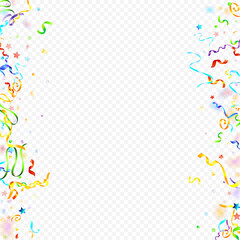 ribbon spiral confetti carnival color shine gift