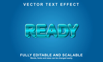 Obraz premium READY style editable text effect 