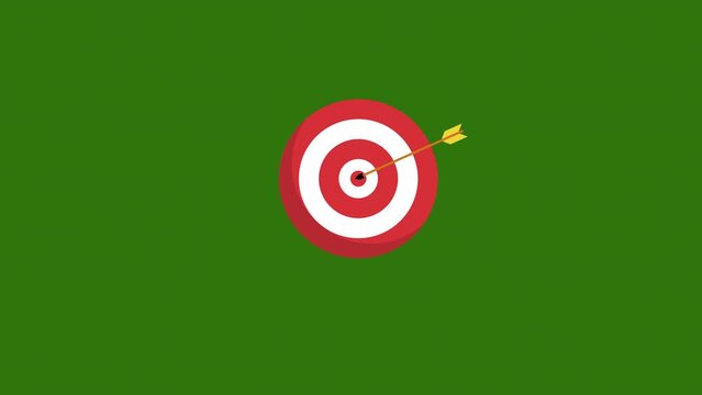target animation concept. Morph Effect.cool effect.morph icon with trails.morph shapes.green background.