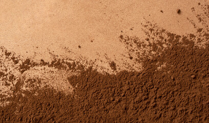 Cocoa powder background material.  ココアパウダーの背景素材
