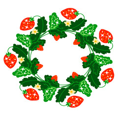 christmas wreath with red berries