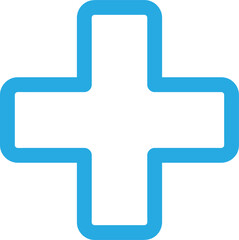 Obraz premium Button Plus icon sign symbol design