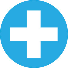 Obraz premium Button Plus icon sign symbol design