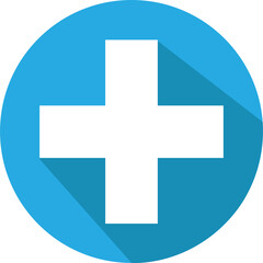 Obraz premium Button Plus icon sign symbol design