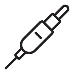 audio jack line icon