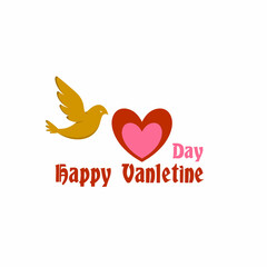 Happy valentine day dove