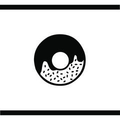 Donuts vector icon. Donut icon image. Vector concept illustration for design.	