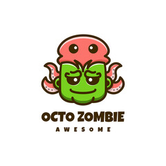 Illustration vector graphic of Octo Zombie, good for logo design