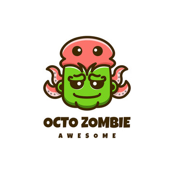 Illustration vector graphic of Octo Zombie, good for logo design