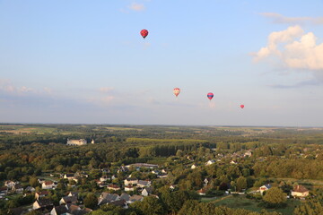 Hot Air Balloon over Chenonceau