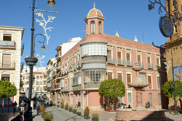 Naklejka premium Square of san Sebastian at Antequera on Andalusia in Spain