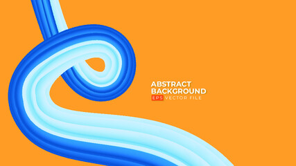 light blue soft 3d wave abstract background vector