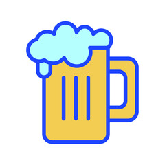 Beer mug Isolated Vector icon which can easily modify or edit

