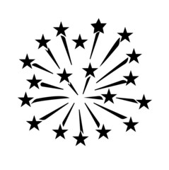 Vector illustration of fireworks celebration