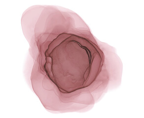 Fototapeta premium Alcohol ink abstract shape Hand drawn pink texture
