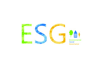 ESG concept of environmental, social and governance; sustainable development. Vector illustration 10 EPS