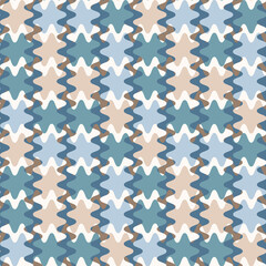 A seamless pattern on a square background is a patchwork mat made of different colored spots