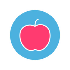 Food Apple Isolated Vector icon which can easily modify or edit

