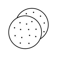 Food Donut Isolated Vector icon which can easily modify or edit

