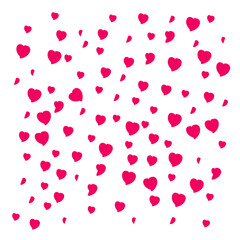 pink hearts background. 14 february valentines day concept.