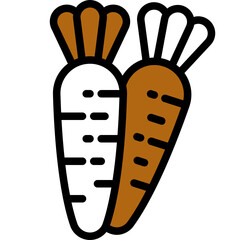 carrot one color icon